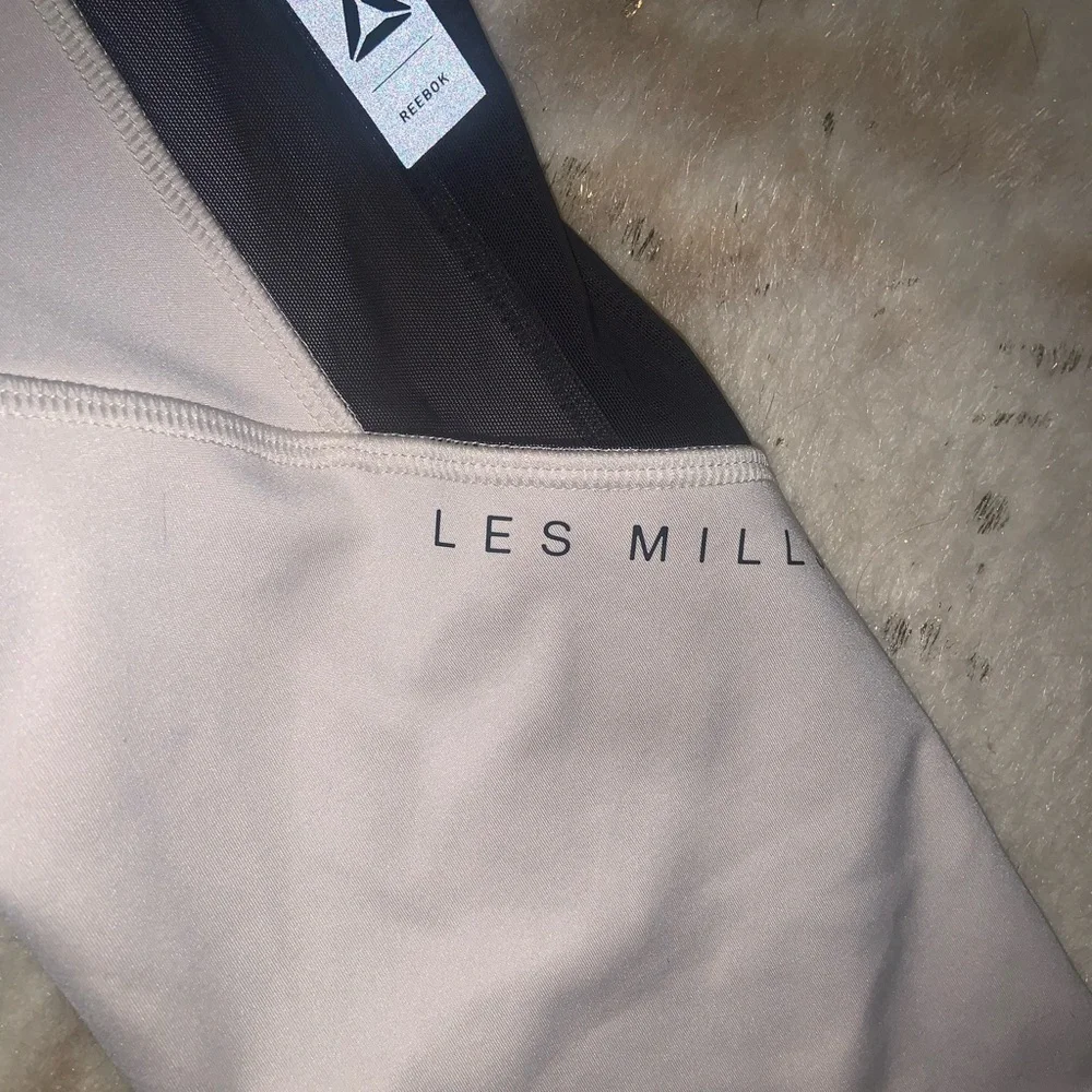 Reebok les mills collab leggings mesh tech activewear workout yoga outdoor